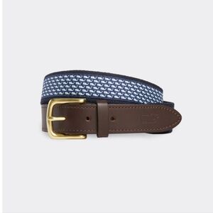 Vineyard Whale Canvas Club Belt Size 32